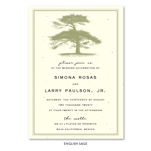 Tree themed Wedding Invitations ~ Pine Gap by ForeverFiances Weddings